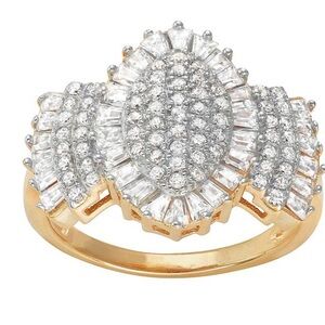 Elegant Cluster Ring Size 6